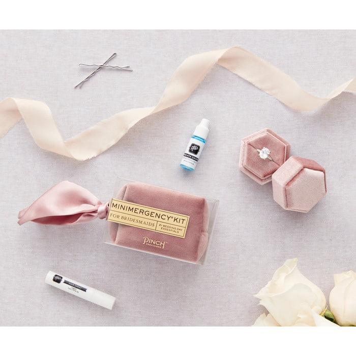 Velvet Minimergency Kits for Bridesmaids- Dusty Rose - Giften Market 